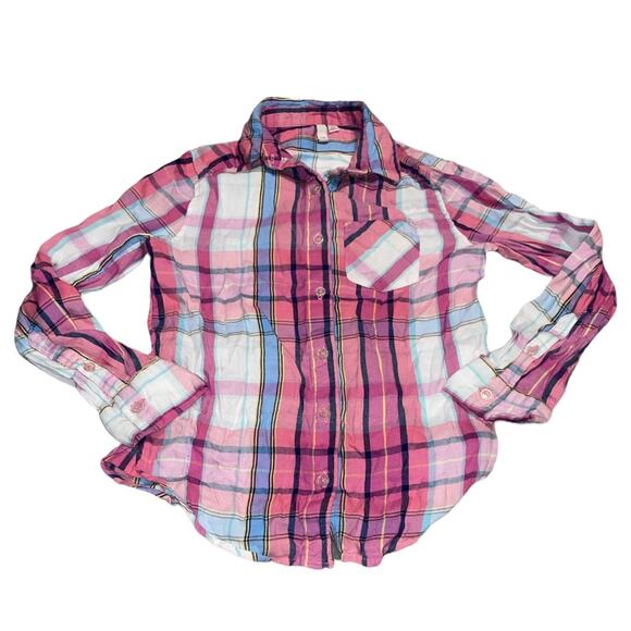 So Long Sleeve Plaid Button Down Shirt - Picture 1 of 2